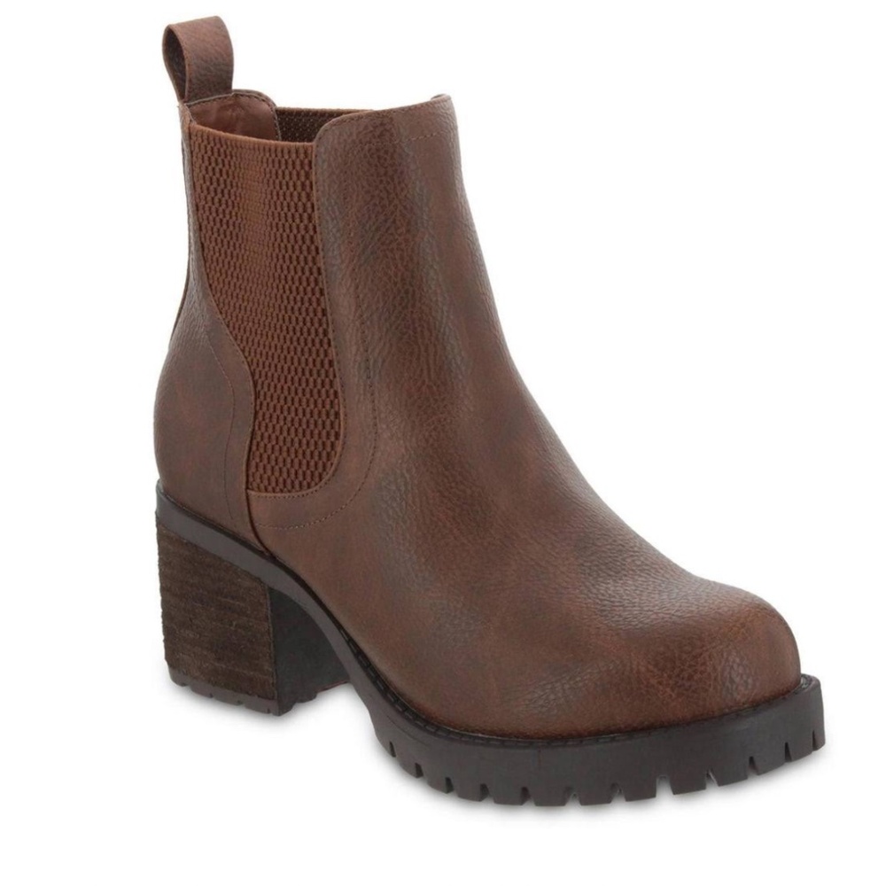 MIA Jonna Leather Ankle Boot Bootie - Women's size 7